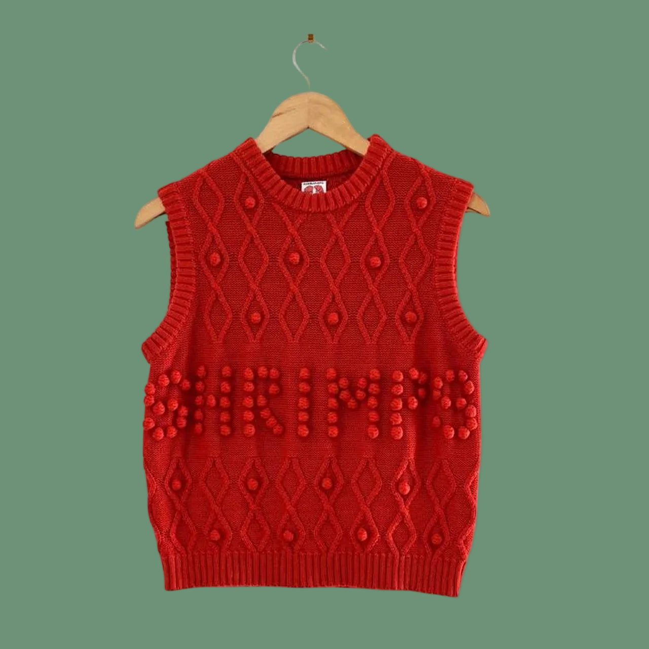 Shrimps AMARA Sweater Vest in Red.