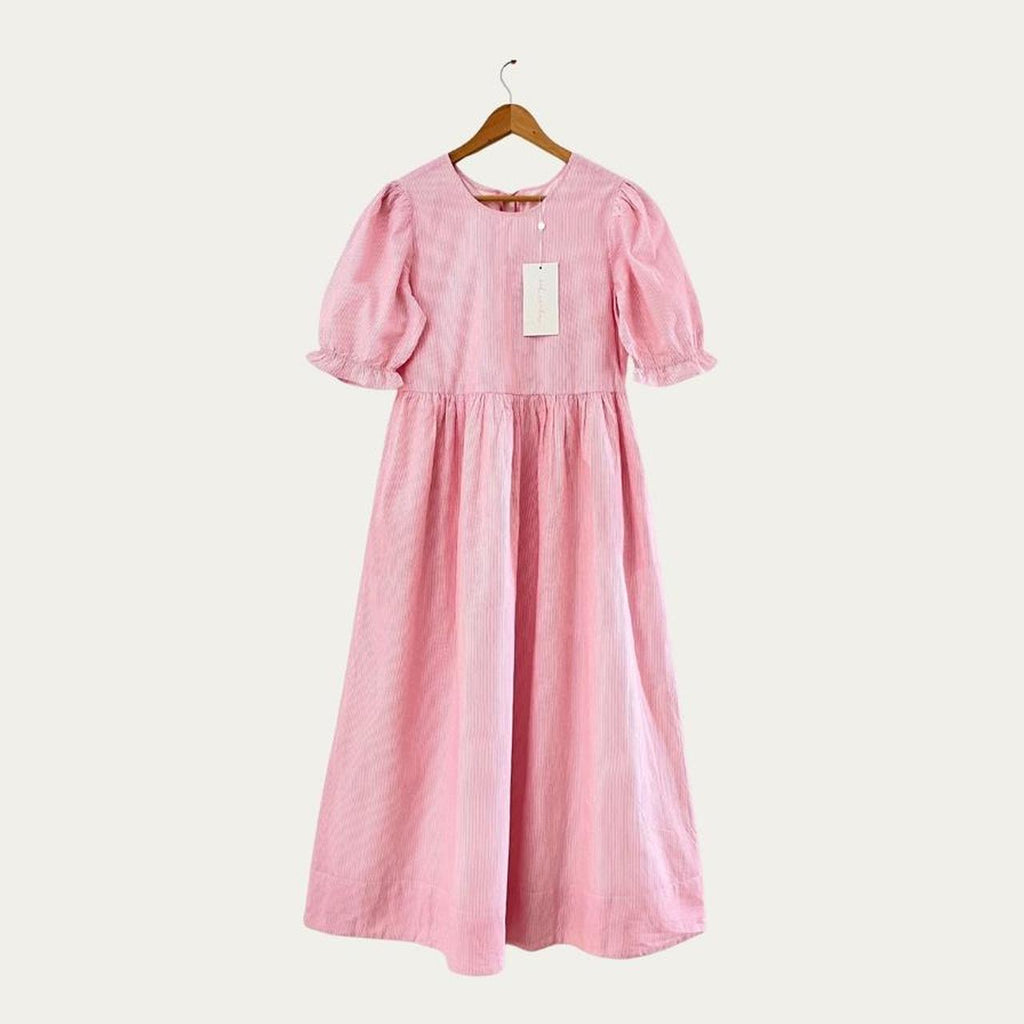 Oak Meadow BNWT Mimi Midi Dress in Rosewater Stripe.