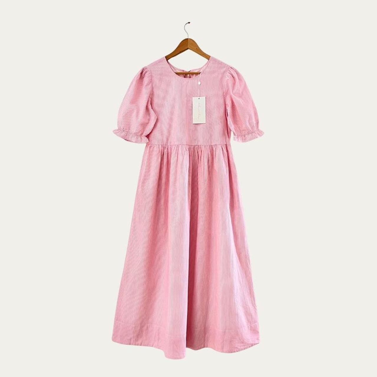 Oak Meadow BNWT Mimi Midi Dress in Rosewater Stripe.
