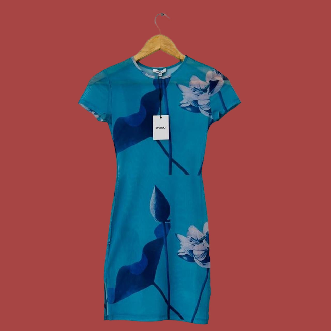 Miaou BNWT BILLIE Mini Dress in Blue Lotus.