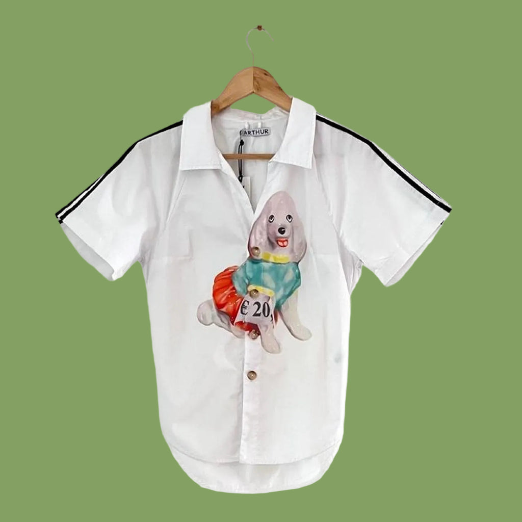 Arthur Apparel BNWT RAGLAN Shirt in Fancy Poodle.