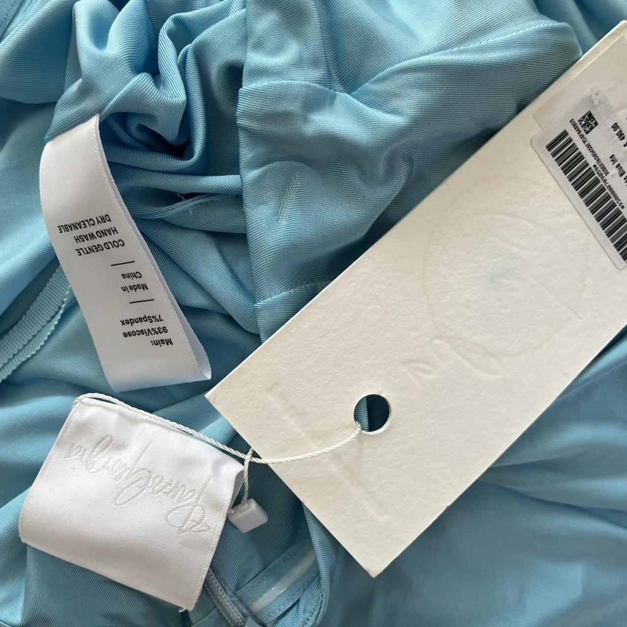 Paris Georgia STRAIGHT LINE Skirt in Iris Blue.