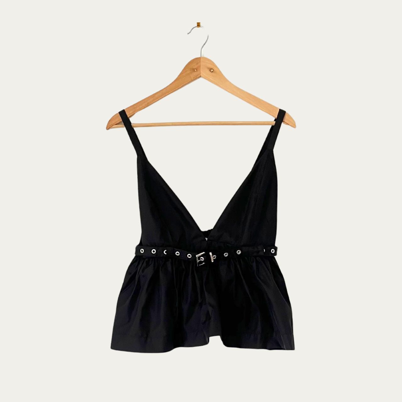 Ganni DUCHESS Nylon Strap Top.