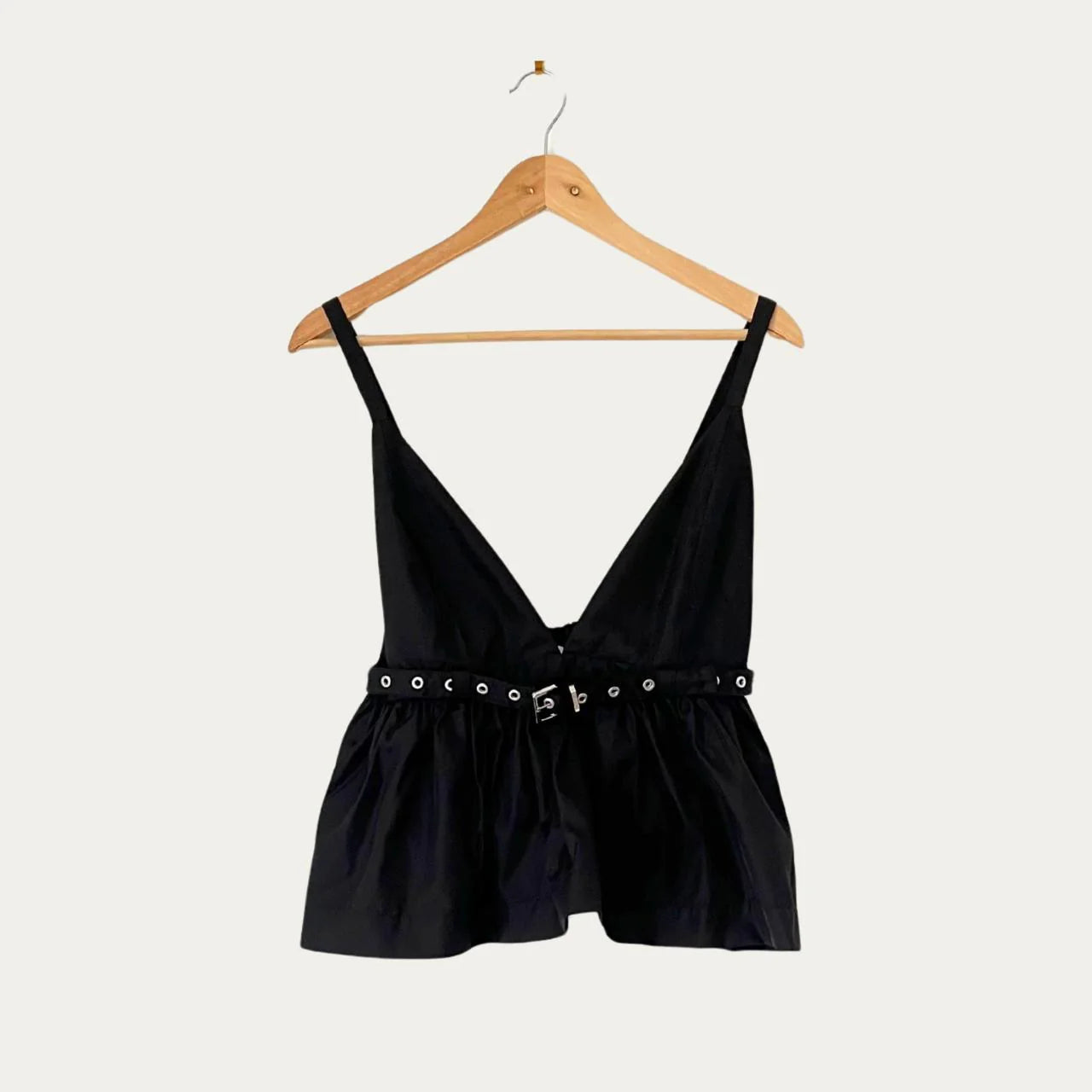 Ganni DUCHESS Nylon Strap Top Size M.