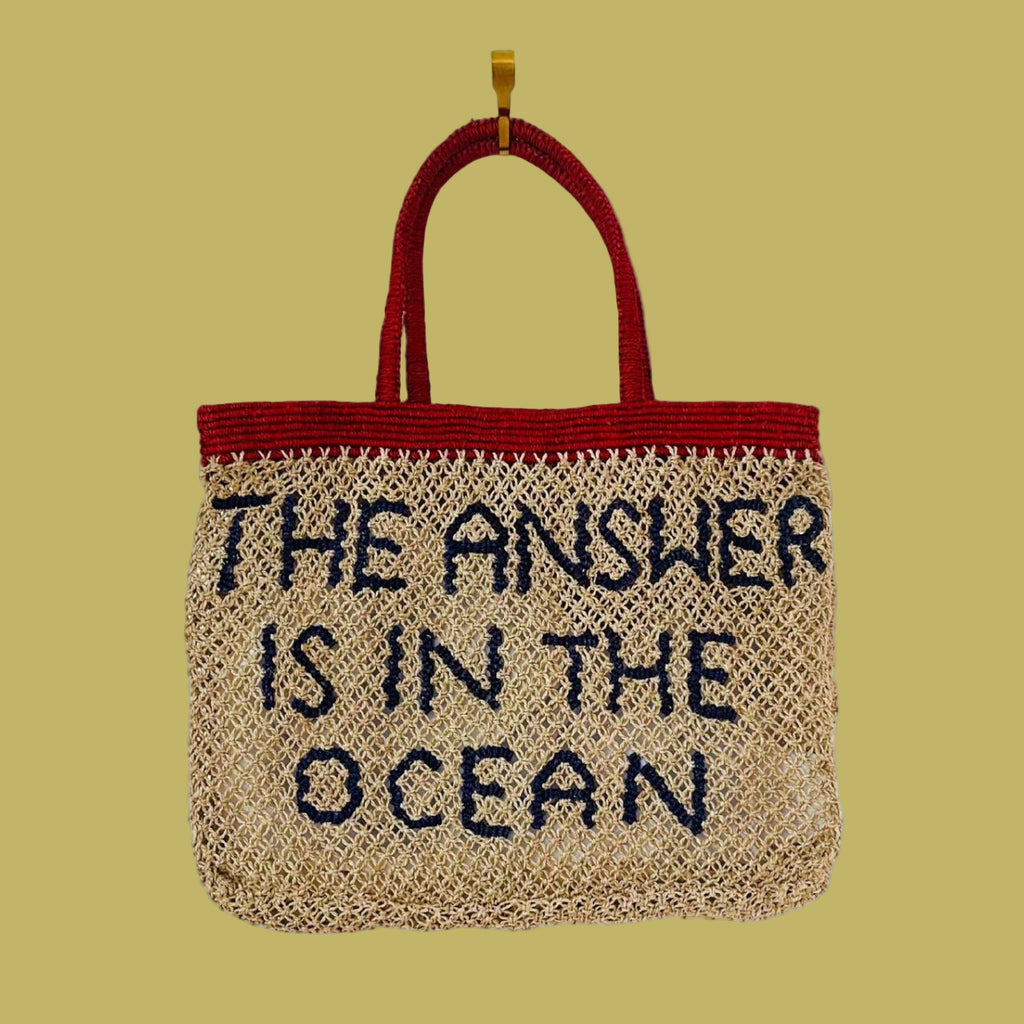 Maggie Marilyn THE ANSWER IS THE OCEAN Tote Bag.