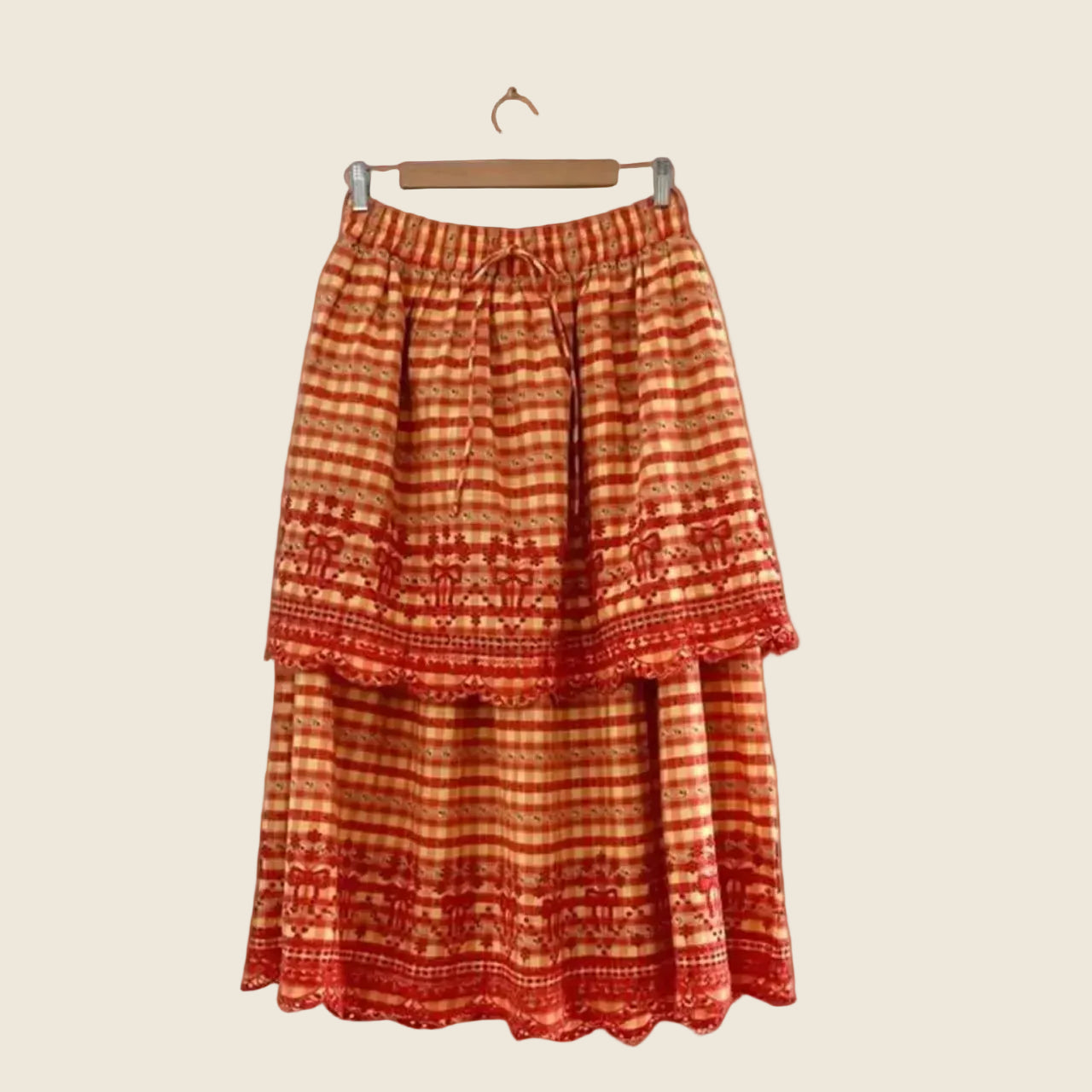 Damson Madder BNWT CORSETTE RARA Tiered Midi Skirt Size 10.
