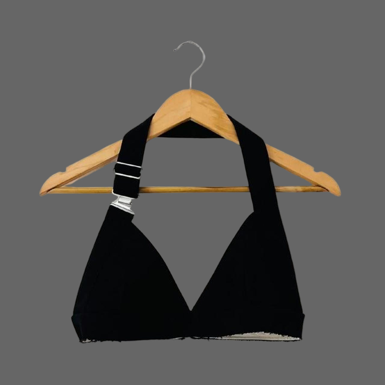 Acne Studios Tuxedo Halter Bralette Crop Top.