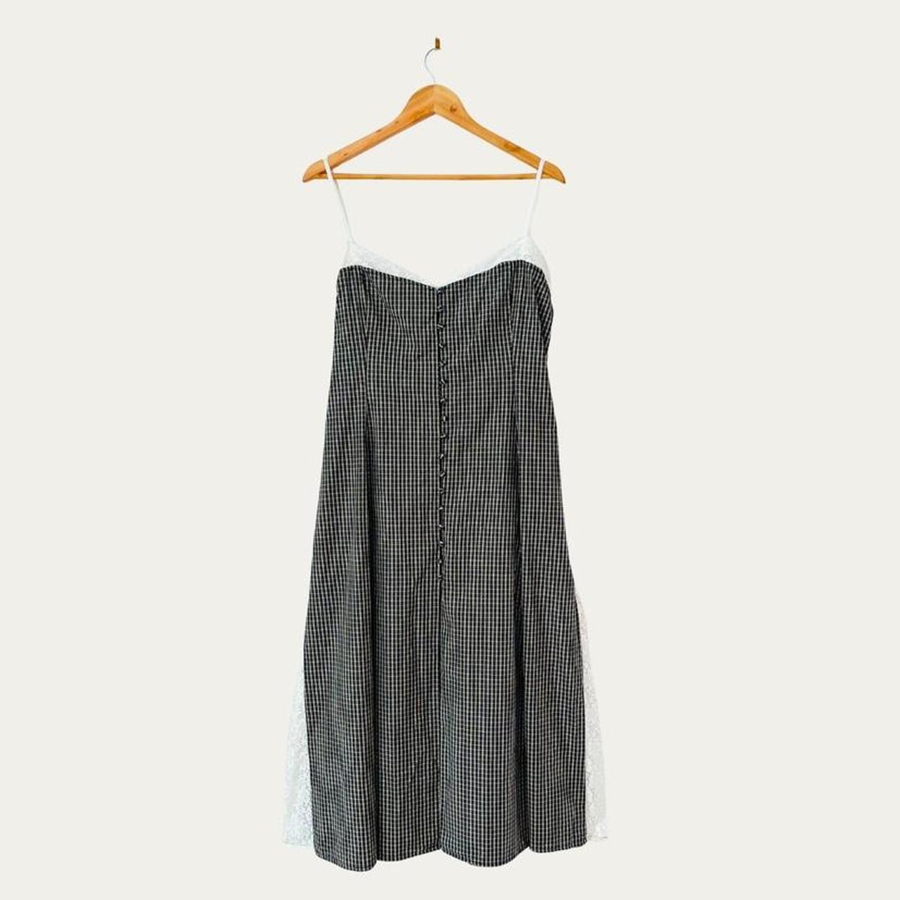 Katharina Lou FLORENCE Dress in Black/White Check.