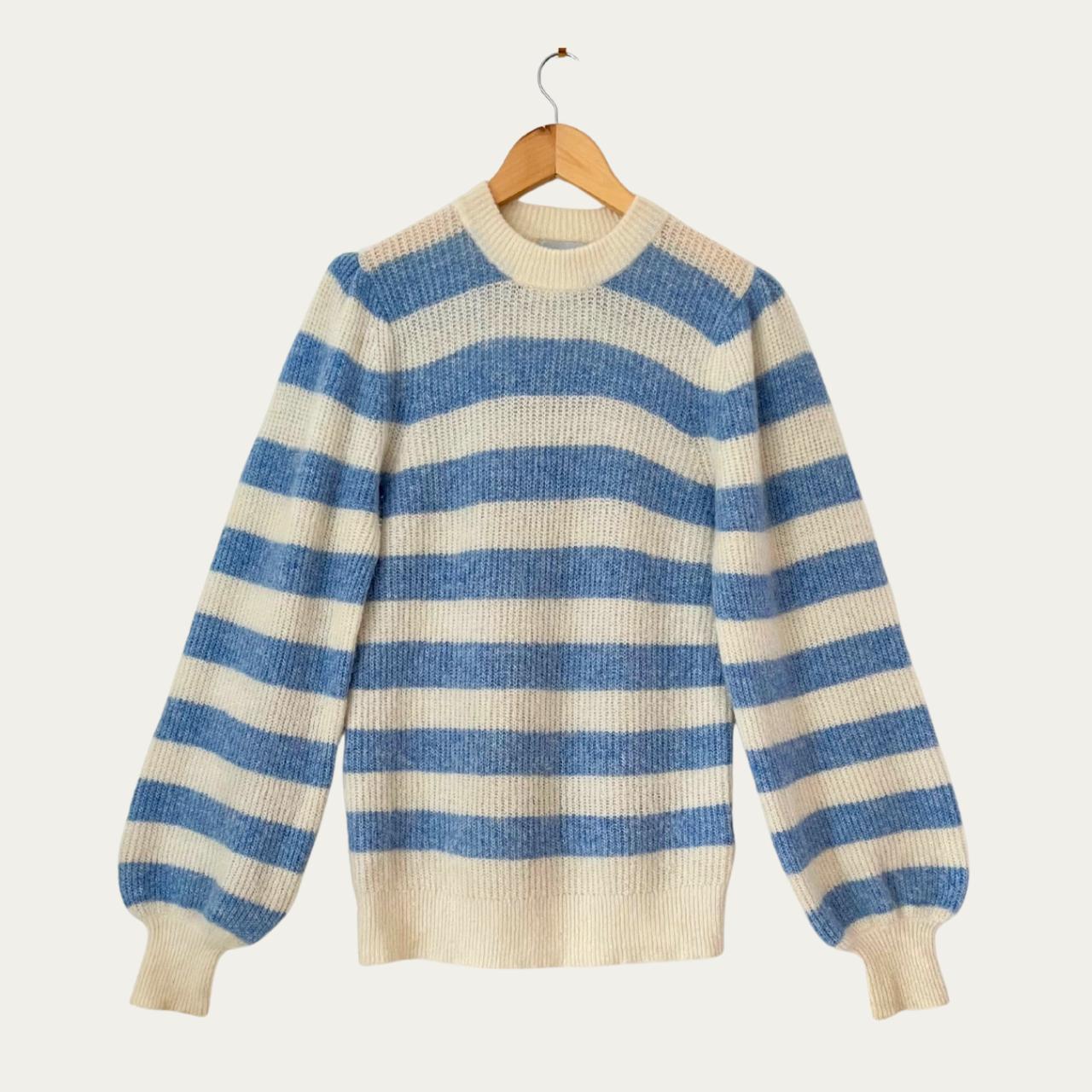 Ganni Striped Alpaca Sweater.
