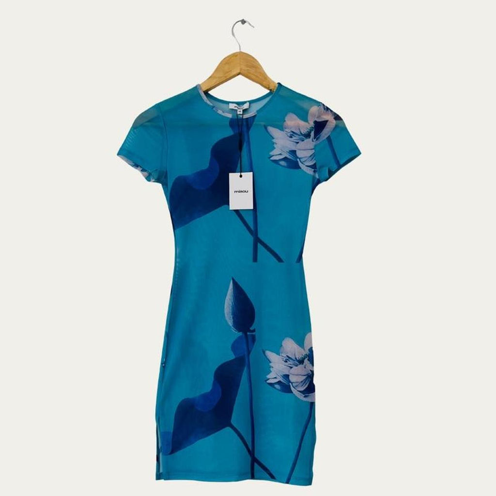 Miaou BNWT BILLIE Mini Dress in Blue Lotus.