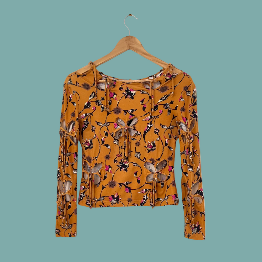 J. Kim MINIATURES Long Sleeve Top in Mustard.