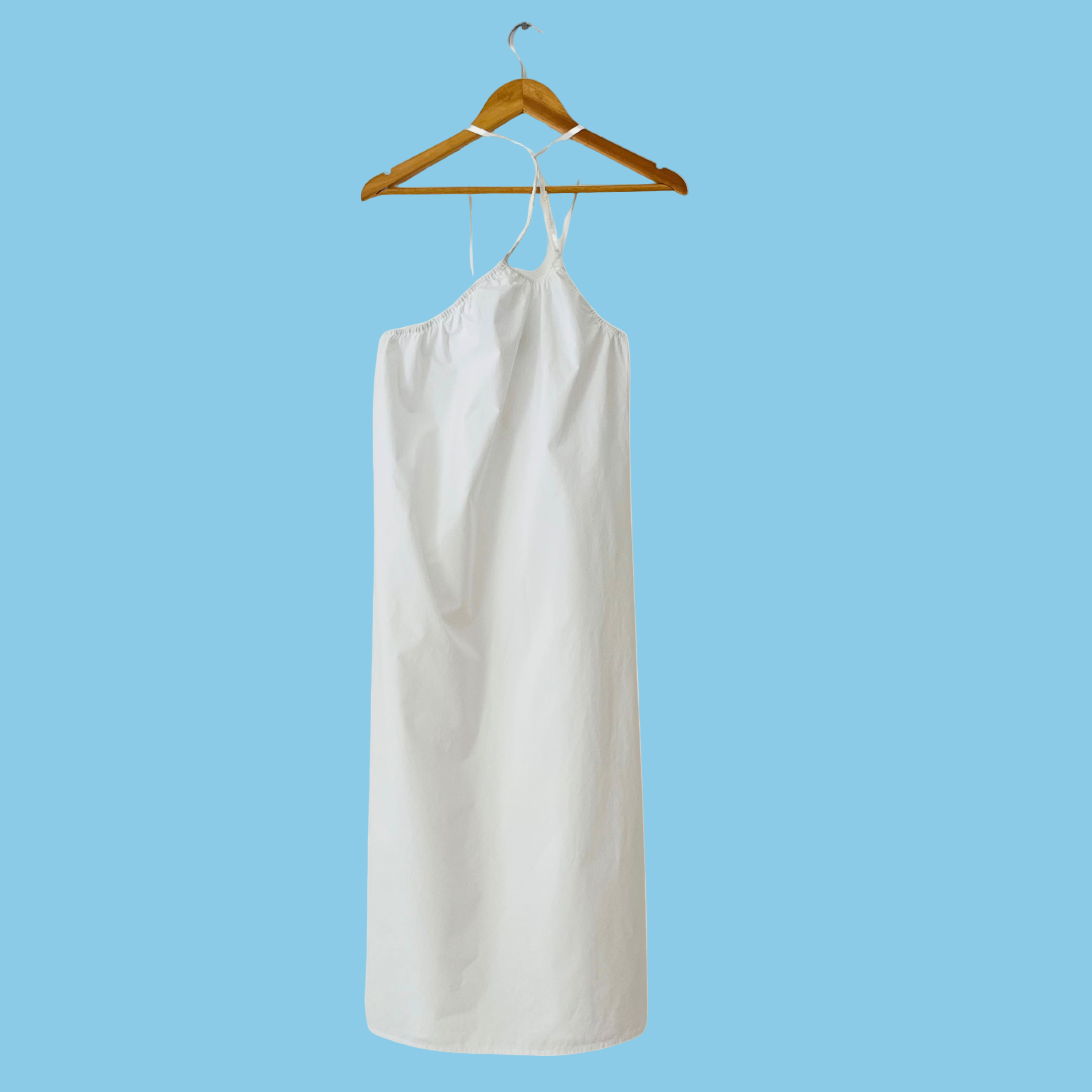 Deiji Studios KEYHOLE Midi Dress in White.