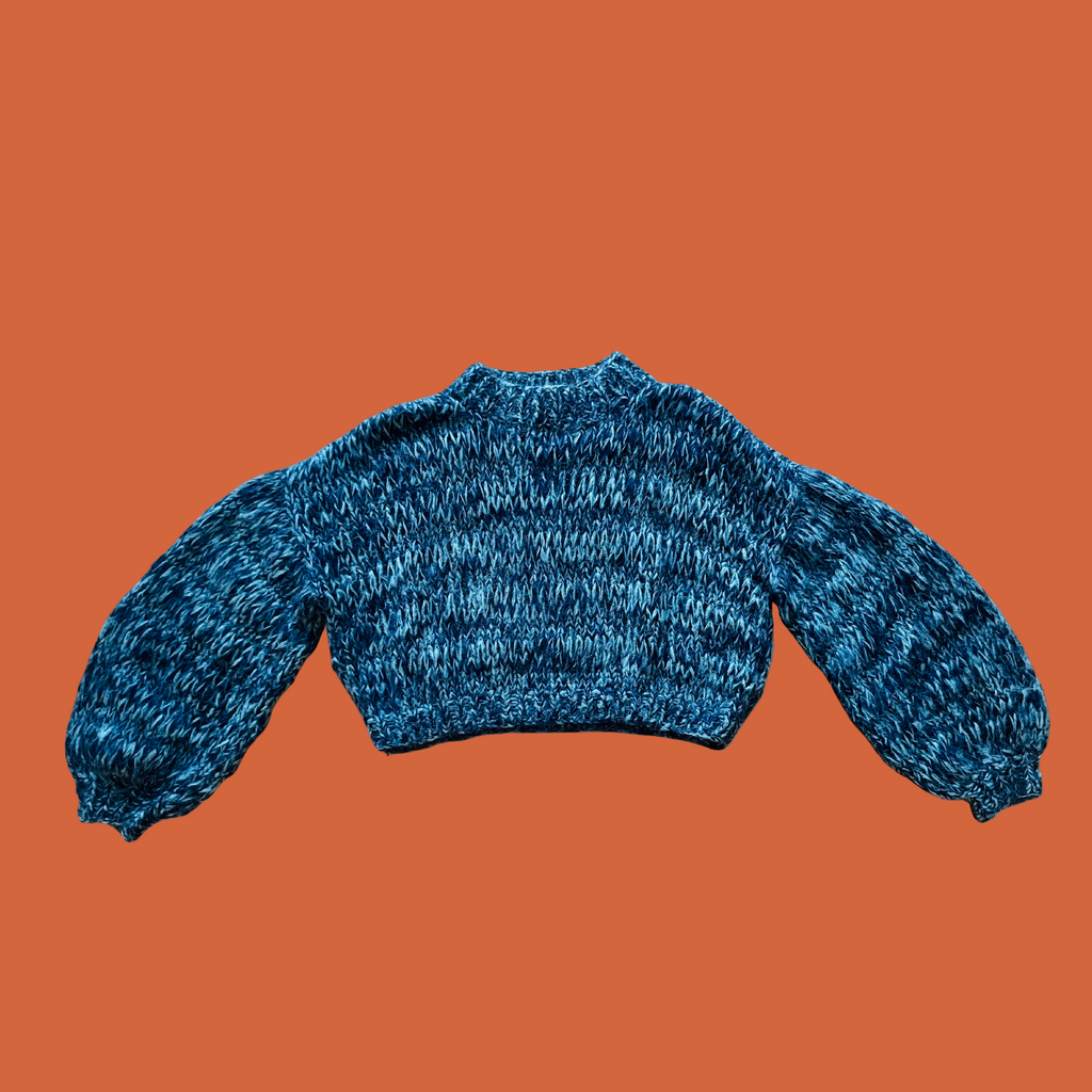 Frisson Knits ISABELLA in Multi Blue.