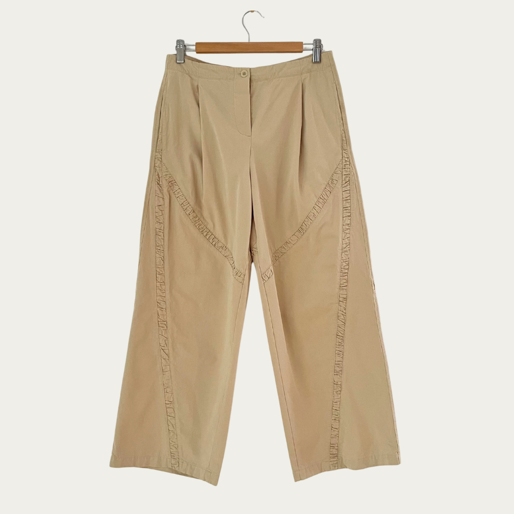 Deiji Studios CHANNEL Pants in Stone Size S.