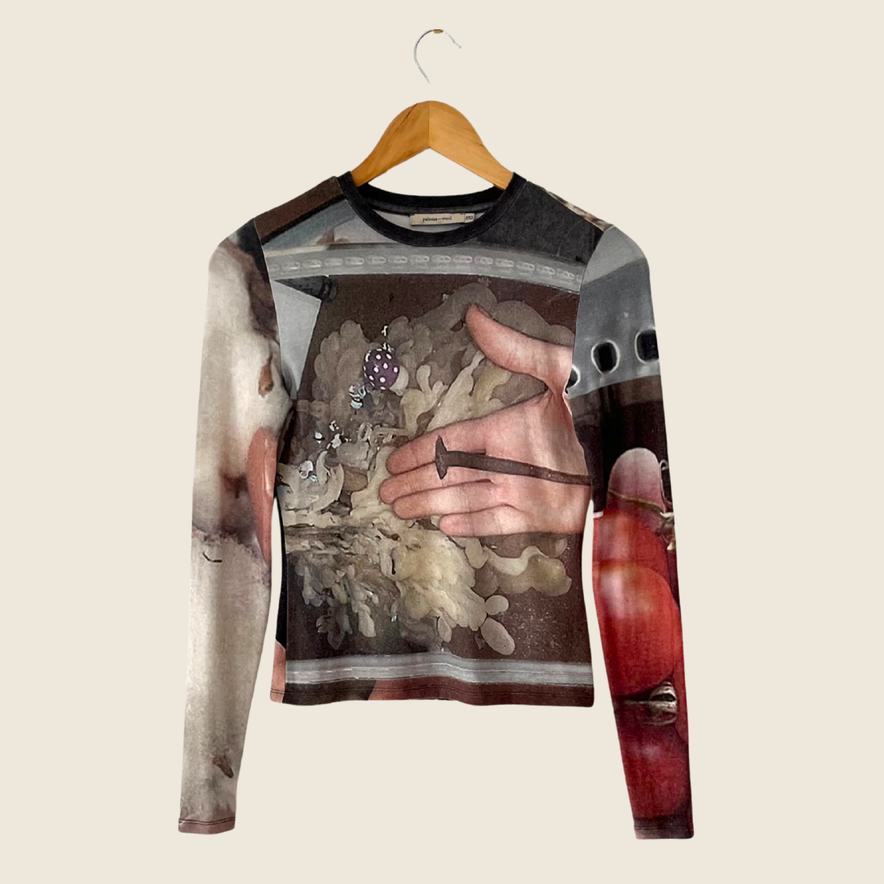 Paloma Wool MAX Long Sleeve Top Size XS.