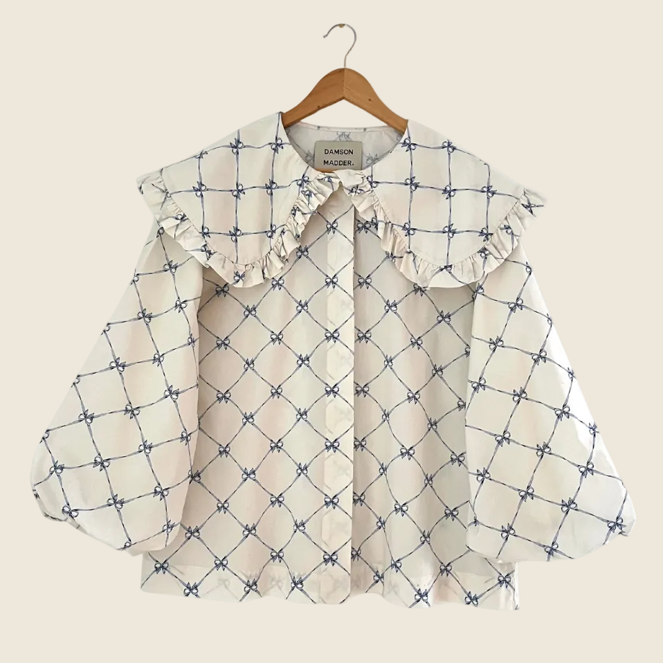 Damson Madder LOLA Blouse in Bows Size 10.