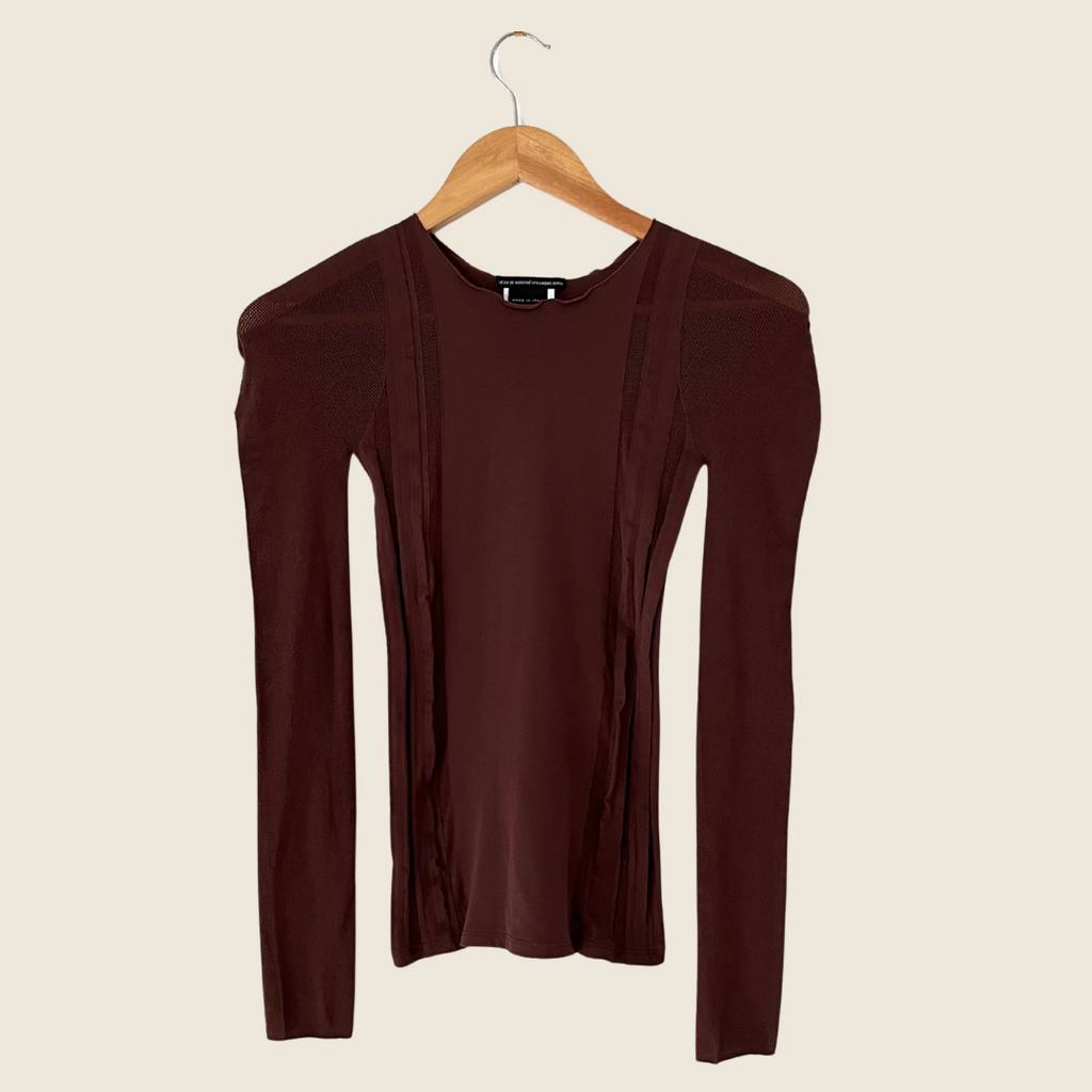 Marithé François Girbaud ARCHIVES Mesh Panel Top Size XS.