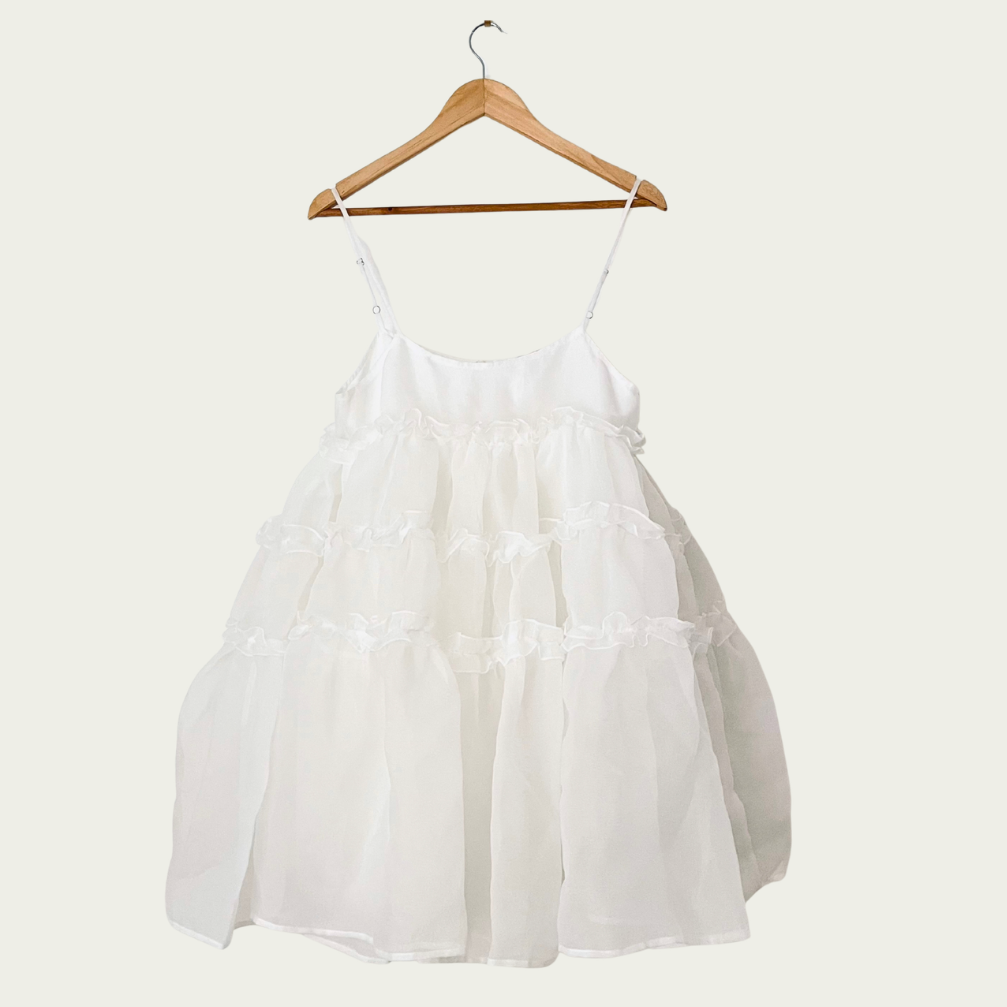 Sister Jane DREAM BREEZE Organza Mini Dress Size M.