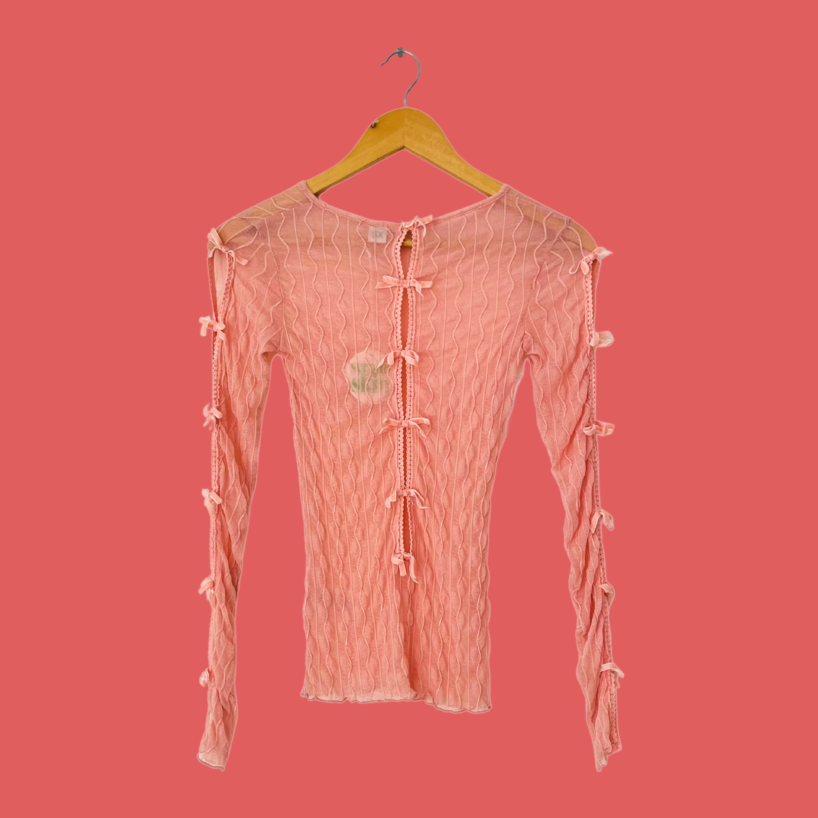 Second Skin by Find Me Now The Label BNWT ROSS BOW Mockneck Top in Icy Pink.
