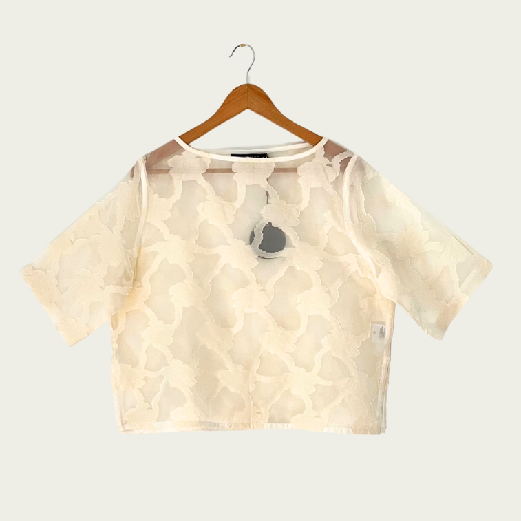 Alpha60 BNWT Daisy T-shirt in Cream Size XS.