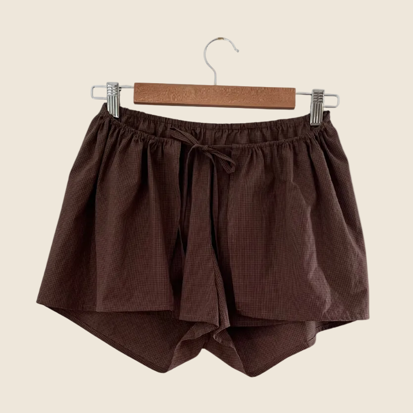Deiji Studios BNWT SKORT In Carob Check Size XS.