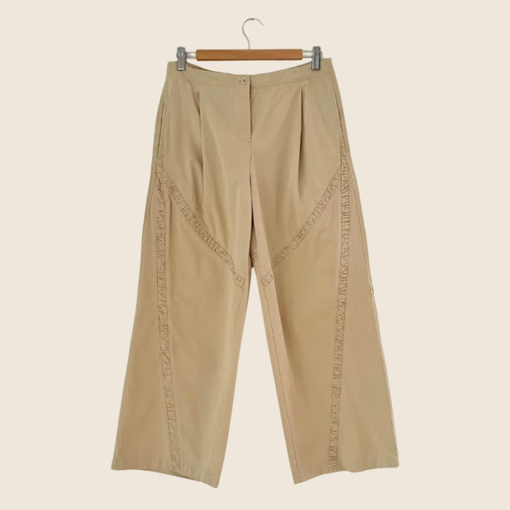 Deiji Studios CHANNEL Pants in Stone Size S.