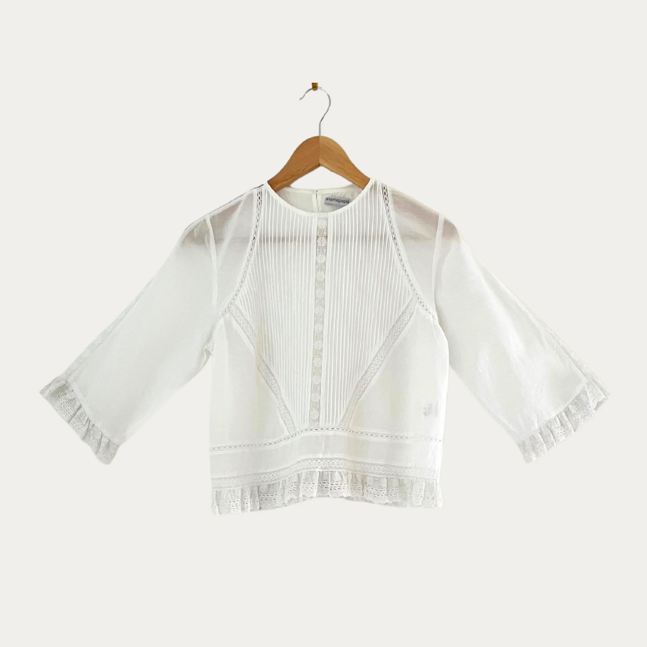 Mamapapa Lace Blouse Size S.